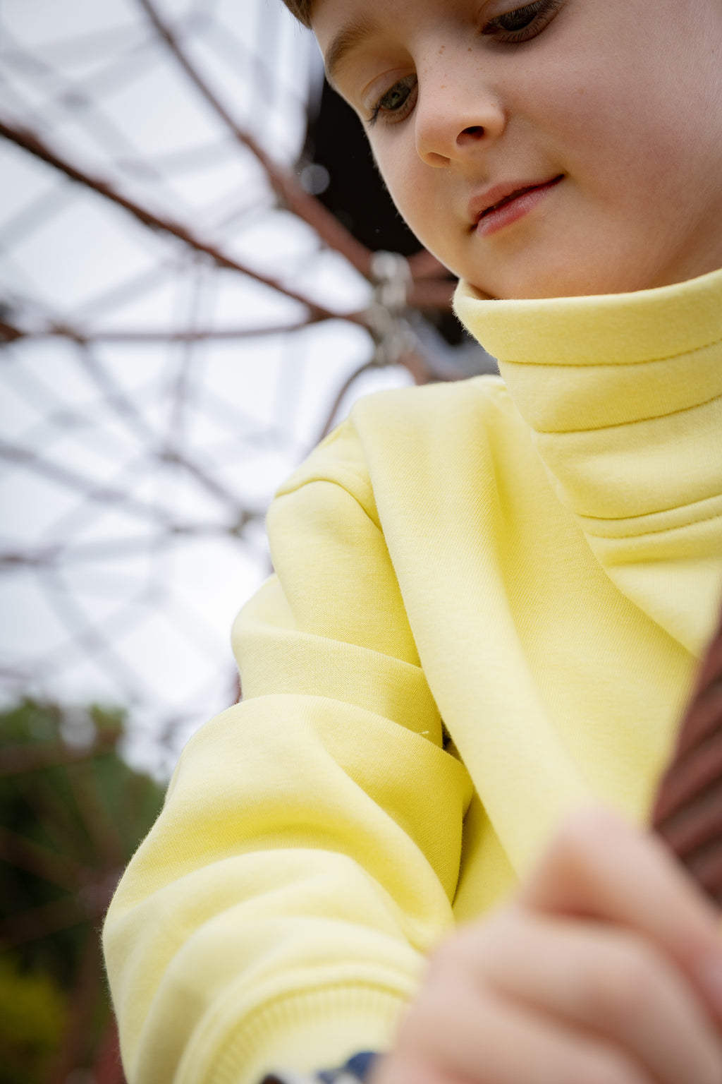 The Cowl Neck Jumper in Yellow Iris