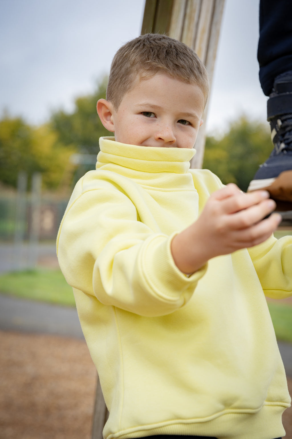 The Cowl Neck Jumper in Yellow Iris