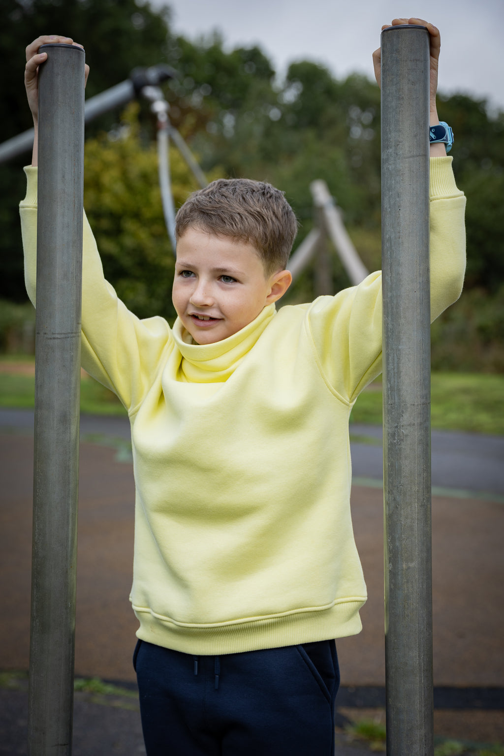 The Cowl Neck Jumper in Yellow Iris