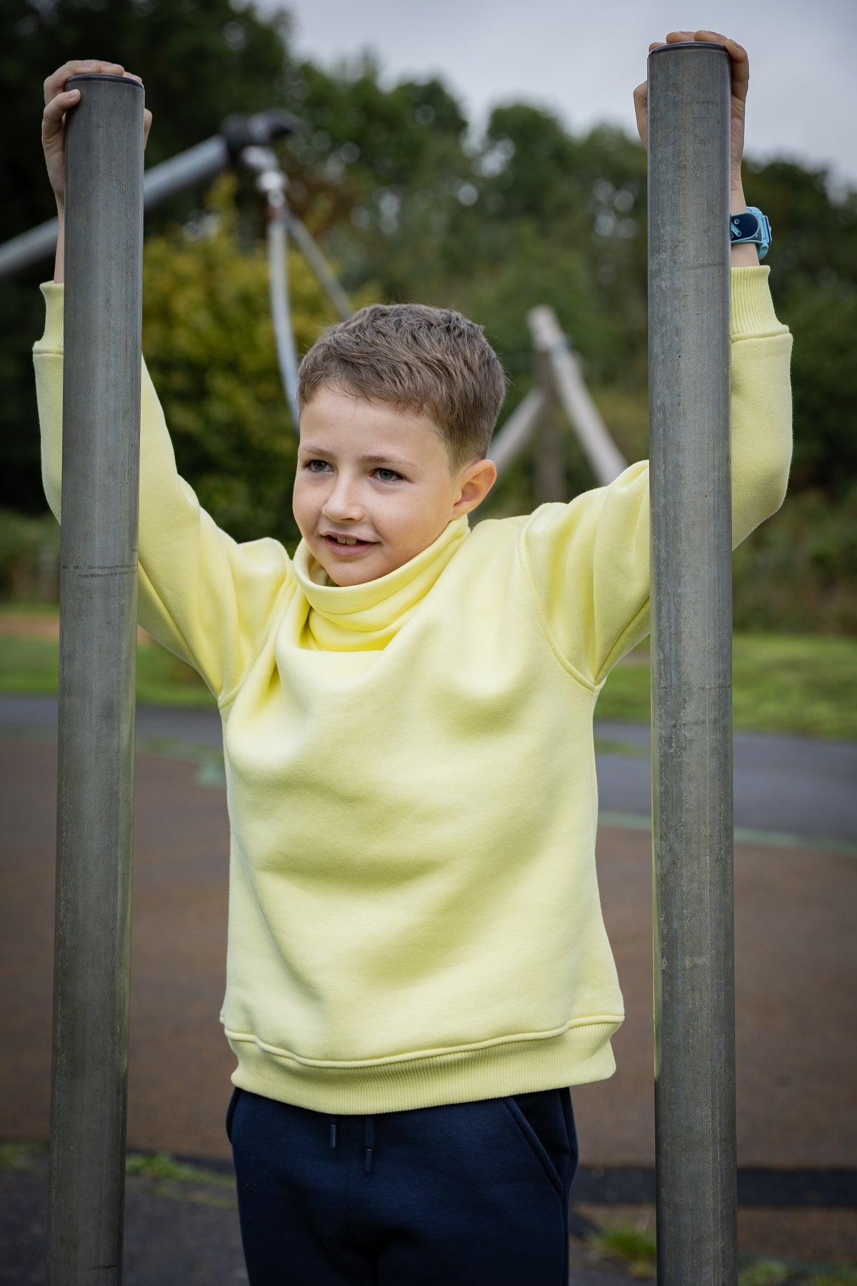 The Cowl Neck Jumper in Yellow Iris